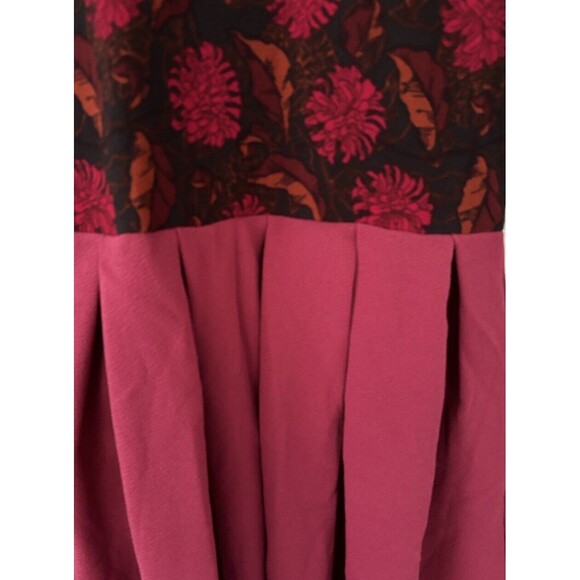 Lularoe Amelia Fit & Flare Stretch Dress Womens Size XS Pockets Zipper Red New - Picture 2 of 5